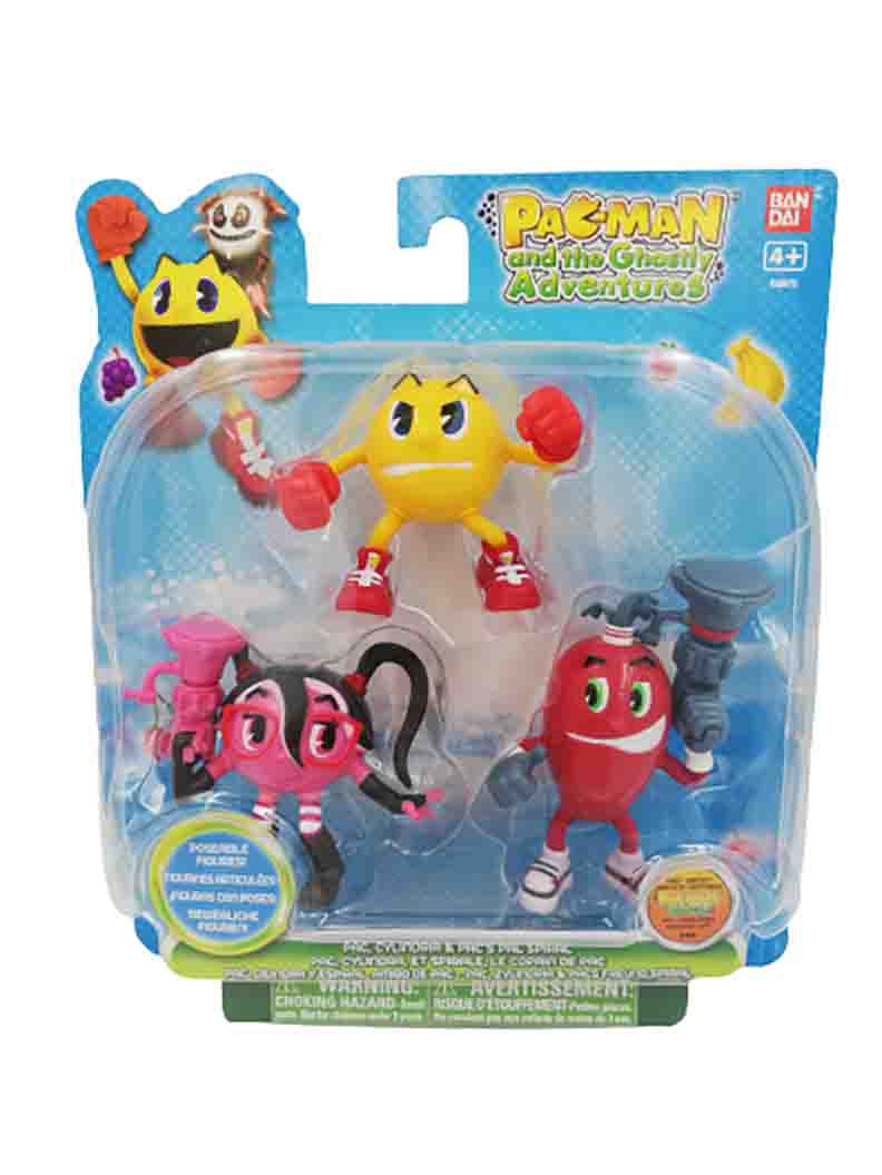 Cylindria & Spiral Pac Pac-Man and the Ghostly Adventures 3er Set Figuren 