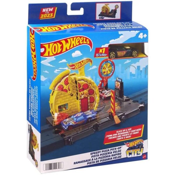 Hot Wheels Speedy Pizza Pick Up - Μίνι Πίστα