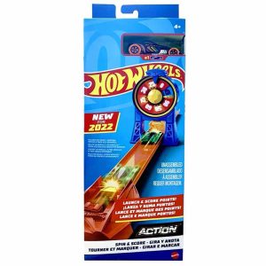 Hot Wheels Spin & Score - Μίνι Πίστα για Κόλπα