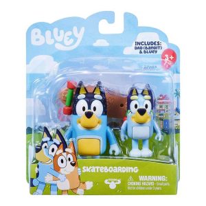 Bluey Skateboarding Σετ με Φιγούρες 2τεμ.