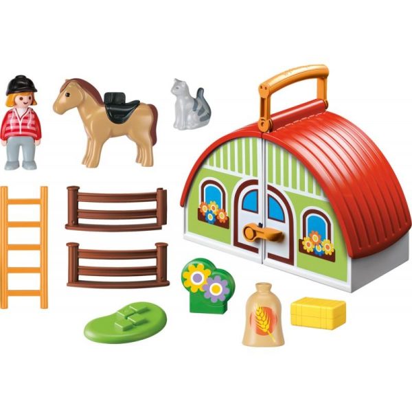 Playmobil 1.2.3 70180: Αχυρώνας Βαλιτσάκι