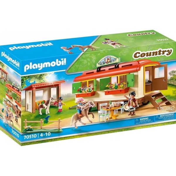 Playmobil Country 70510: Κατασκήνωση Με Τροχόσπιτο Και Πόνυ