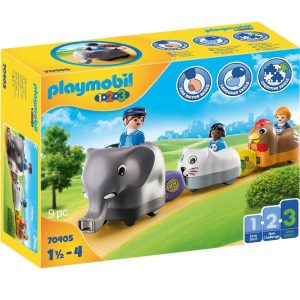 Playmobil 1.2.3 70405: Τρενάκι με Βαγόνια Ζωάκια