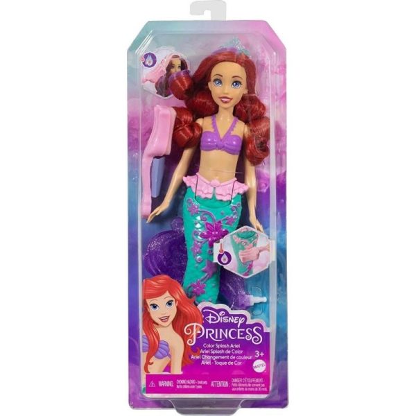 Disney Princess Ariel Color Splash - Κούκλα Γοργόνα #HLW00