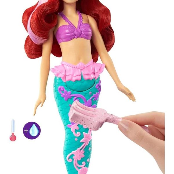 Disney Princess Ariel Color Splash - Κούκλα Γοργόνα #HLW00