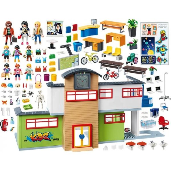 Playmobil City Life 9453: Επιπλωμένο Σχολικό Κτίριο