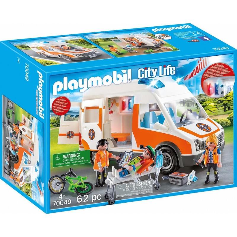 Playmobil City Life 70049: Ασθενοφόρο με Διασώστες