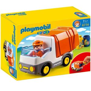 Playmobil 1.2.3 6774: Απορριματοφόρο Όχημα