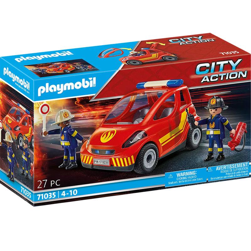 Playmobil City Action 71035: Μικρό Όχημα Πυροσβεστικής Με Πυροσβέστες