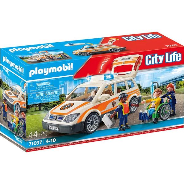 Playmobil City Life 71037: Όχημα Πρώτων Βοηθειών με Διασώστες