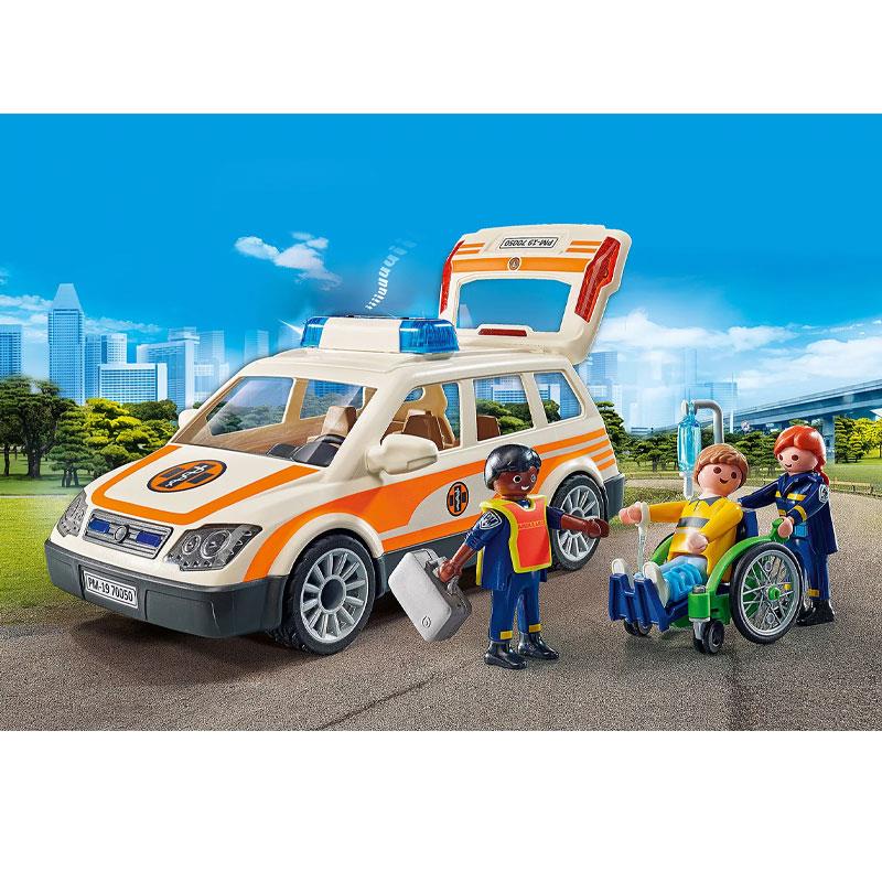 Playmobil City Life 71037: Όχημα Πρώτων Βοηθειών με Διασώστες