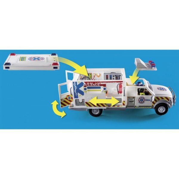 Playmobil City Action 70936: US Ambulance - Όχημα Πρώτων Βοηθειών