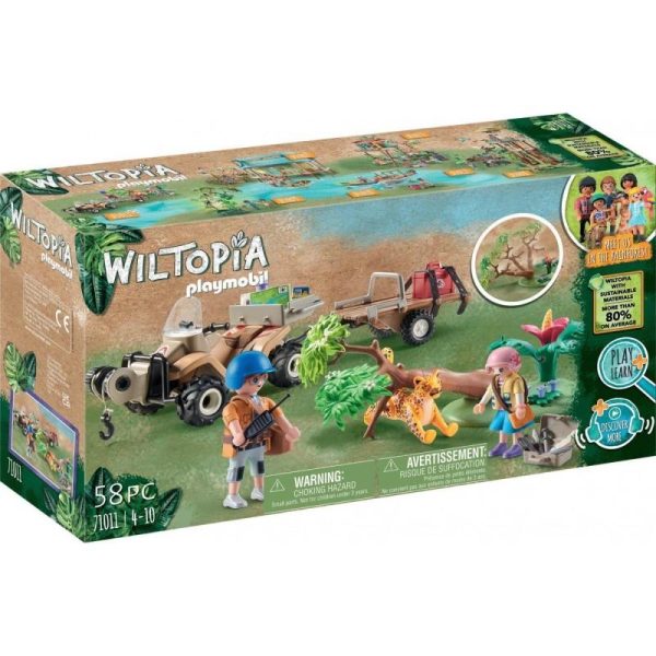 Playmobil Wiltopia 71011: Φροντιστές Ζώων με Εξερευνητικό Όχημα