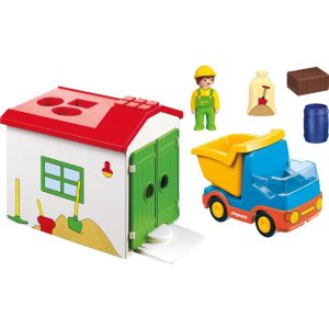 Playmobil 1.2.3 70184: Φορτηγό με γκαράζ