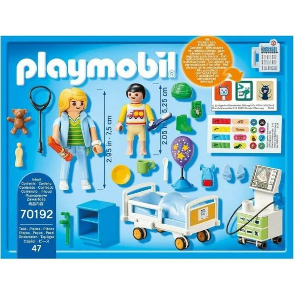Playmobil City Life 70192: Παιδικό Δωμάτιο Νοσηλείας