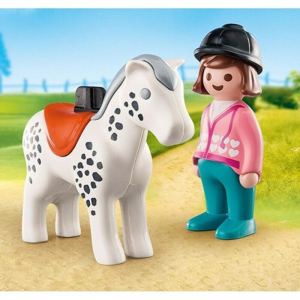 Playmobil 1.2.3 70404: Αναβάτρια με Άλογο