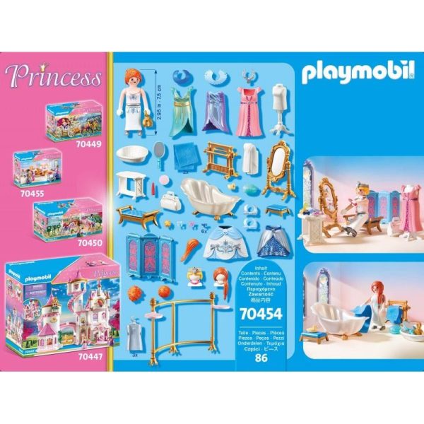 Playmobil Princess 70454: Πριγκιπικό Λουτρό με Βεστιάριο