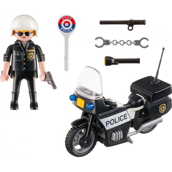 Playmobil City Action Βαλιτσάκι 5648: Αστυνόμος με Μοτοσυκλέτα