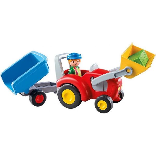 Playmobil 1.2.3 6964: Τρακτέρ με Καρότσα