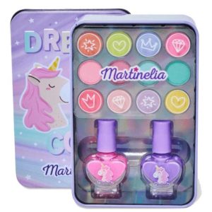 Martinelia Little Unicorn Make Up Case: Μεταλλικό Κουτί με Παιδικά Καλλυντικά