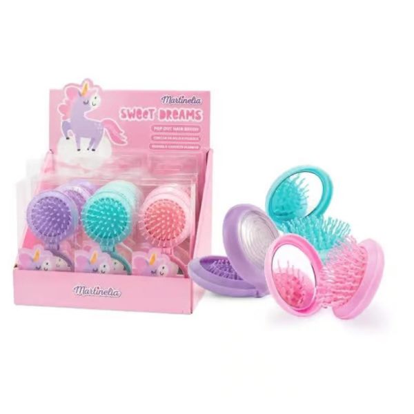 Martinelia Sweet Dreams Hair Brush: Παιδική Βούρτσα Μαλλιών με Καθρεφτάκι