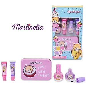 Martinelia Yummy Makeup & Case Set: Σετ Ομορφιάς με Παιδικά Καλλυντικά & Μεταλλική Θήκη
