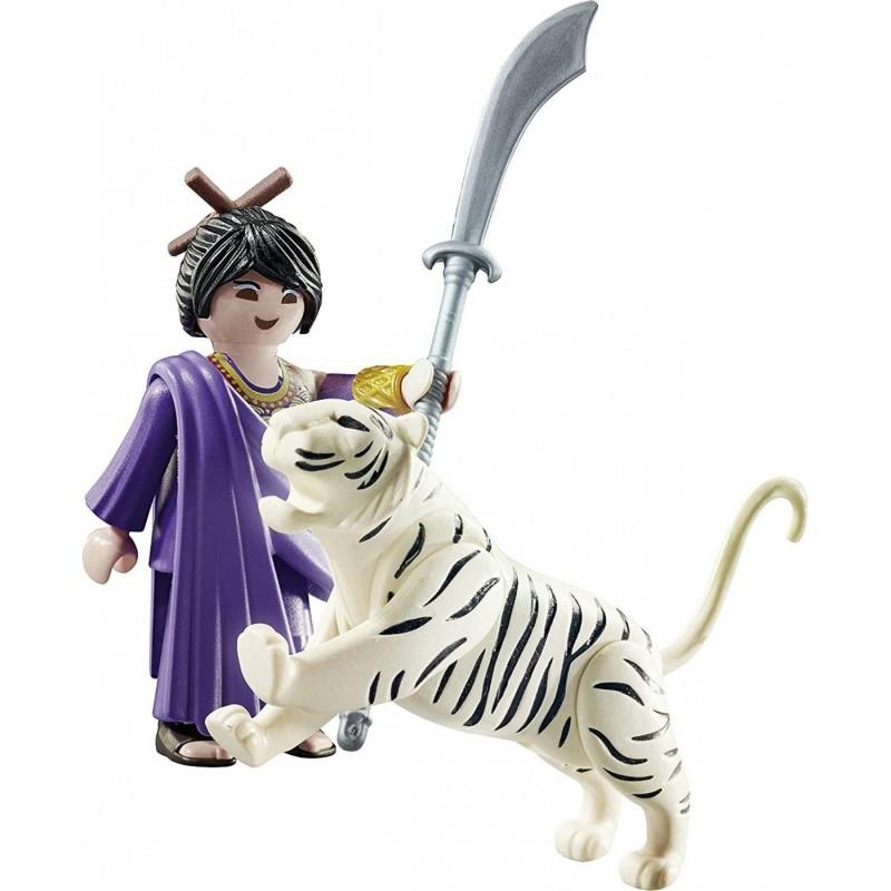 Playmobil Special Plus 70382: Ασιάτισσα Πολεμίστρια με Λευκή Τίγρη