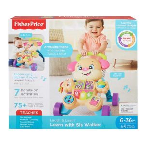 Fisher-Price Εκπαιδευτική Στράτα - Σκυλάκι Ροζ με Δραστηριότητες & Μουσική