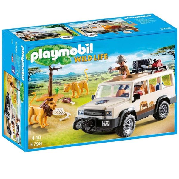 Playmobil Wild Life 6798: Όχημα Off-Road & Λιοντάρια