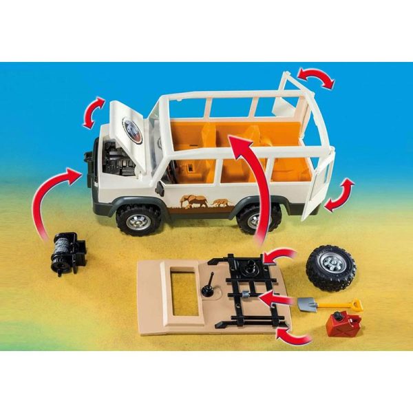 Playmobil Wild Life 6798: Όχημα Off-Road & Λιοντάρια