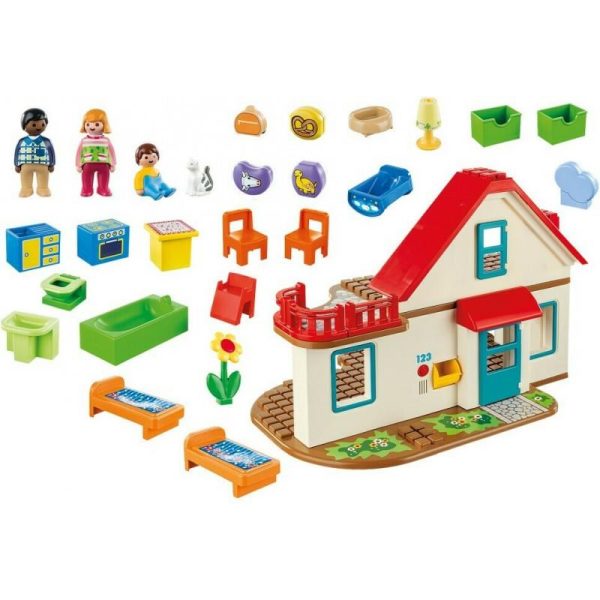 Playmobil 1.2.3 70129: Επιπλωμένο Σπίτι