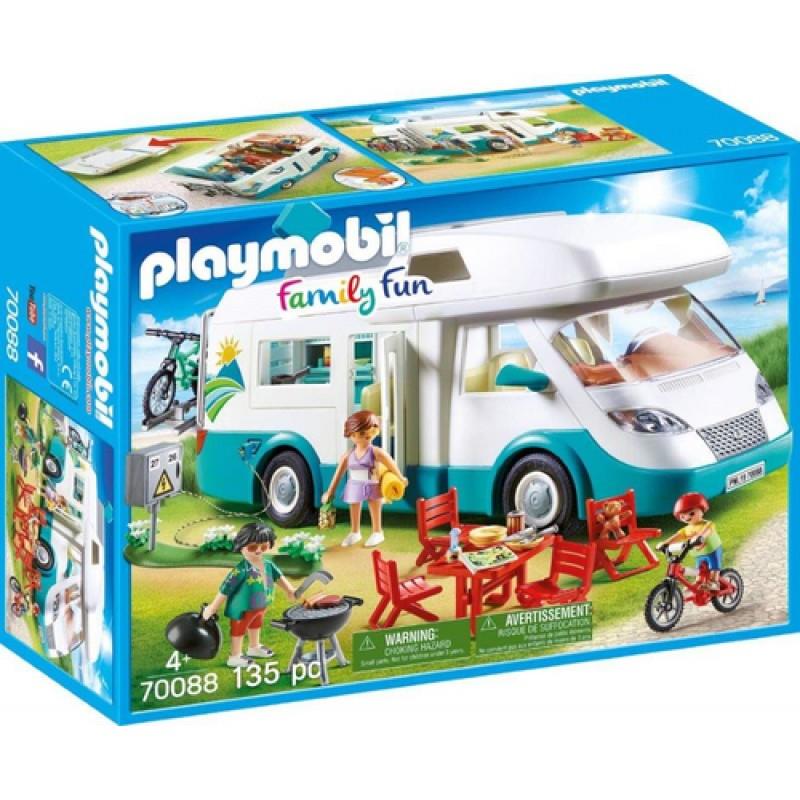 Playmobil Family Fun 70088: Αυτοκινούμενο Οικογενειακό Τροχόσπιτο