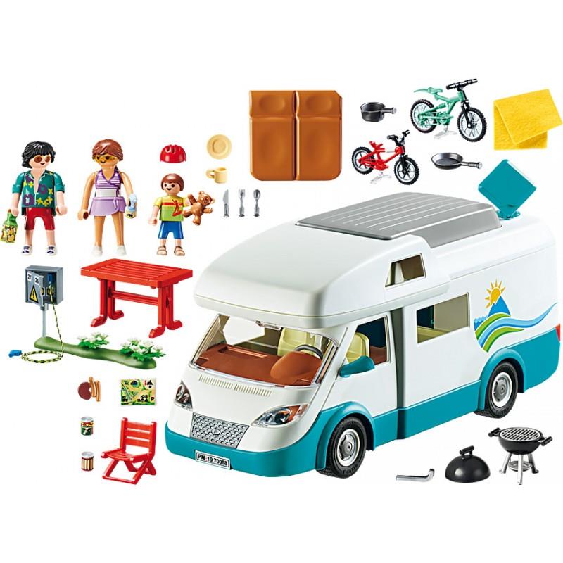 Playmobil Family Fun 70088: Αυτοκινούμενο Οικογενειακό Τροχόσπιτο