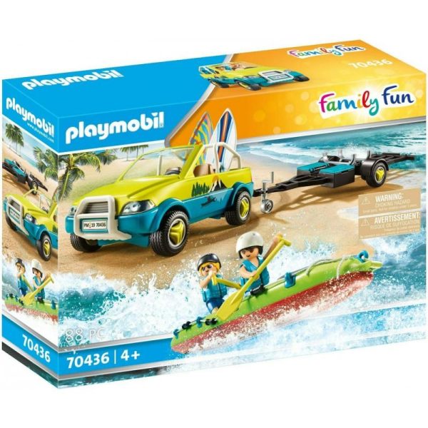 Playmobil Family Fun 70436: Αυτοκίνητο με Ανοιχτή Οροφή και Κανό