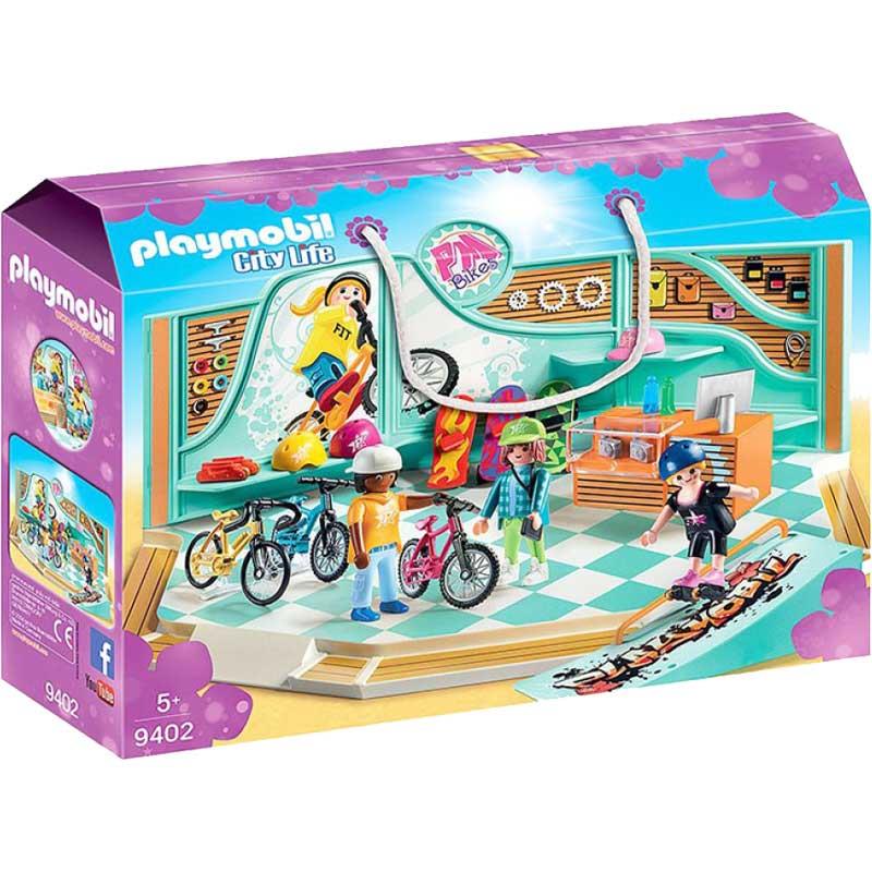 Playmobil City Life 9402: Κατάστημα με Ποδήλατα και Skate