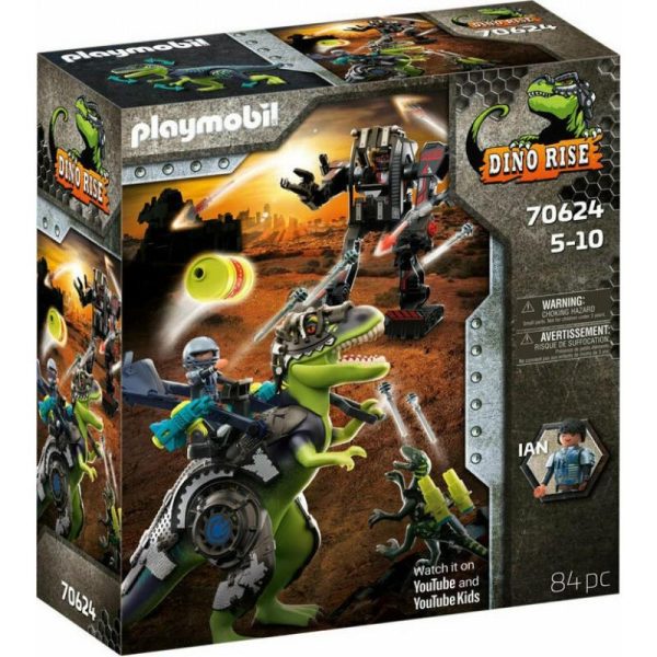 Playmobil Dino Rise 70624: T-Rex: Η Μάχη Των Γιγάντων