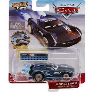 Disney Cars Rocket Racing Jackson Storm with Blast Wall - Αυτοκινητάκι