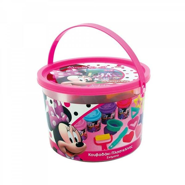 AS Disney Junior Minnie Mouse Κουβαδάκι Πλαστελίνης με 4 Βαζάκια