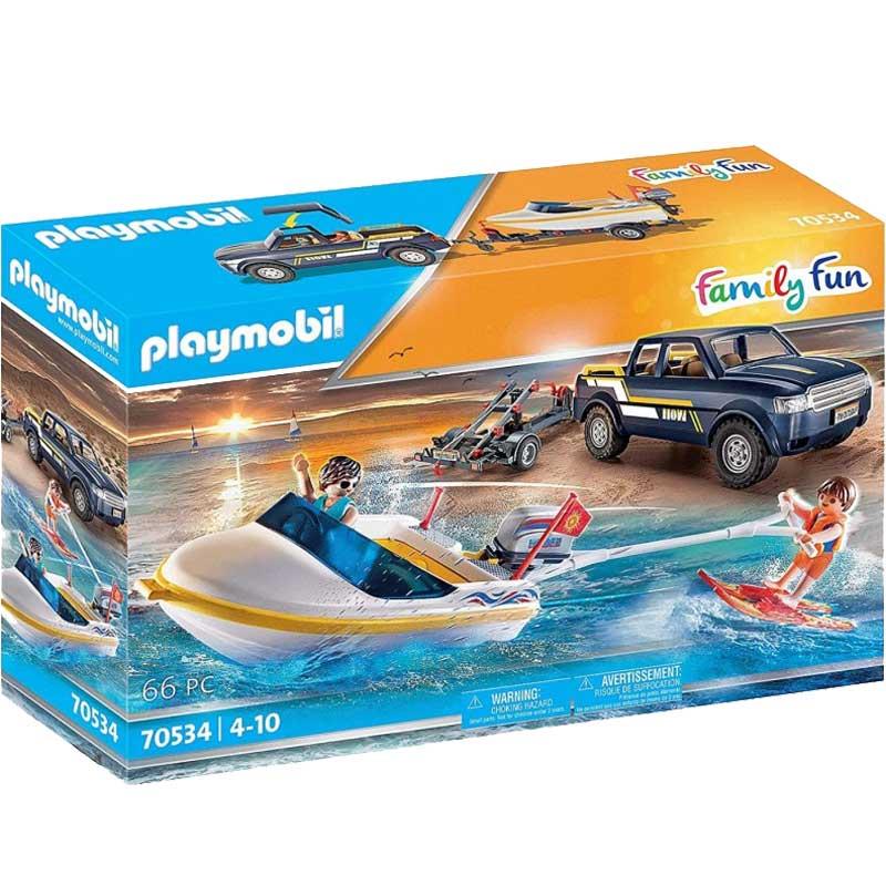 Playmobil Family Fun 70534: 4x4 με Τρέιλερ και Ταχύπλοο