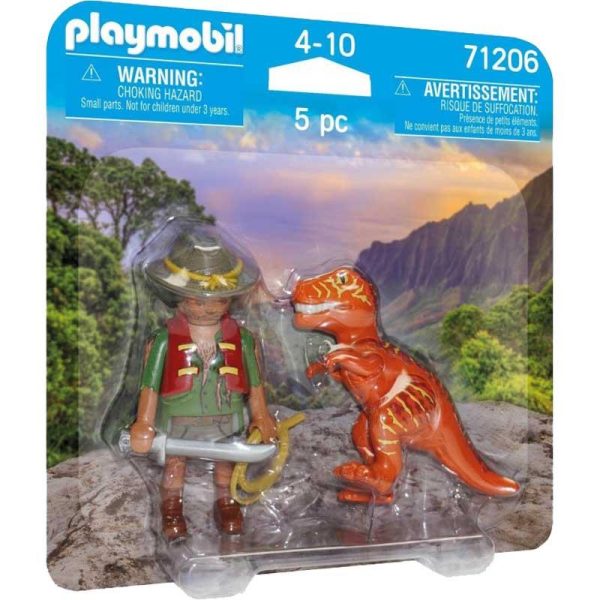 Playmobil Duopack 71206: Εξερευνητής & T-Rex