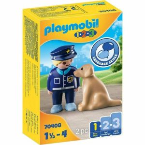 Playmobil 1.2.3 70408: Αστυνομικός με σκύλο