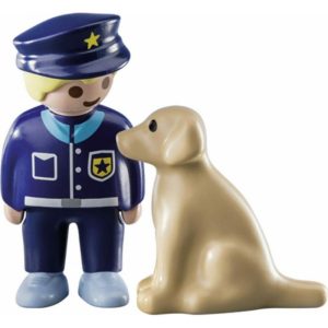 Playmobil 1.2.3 70408: Αστυνομικός με σκύλο