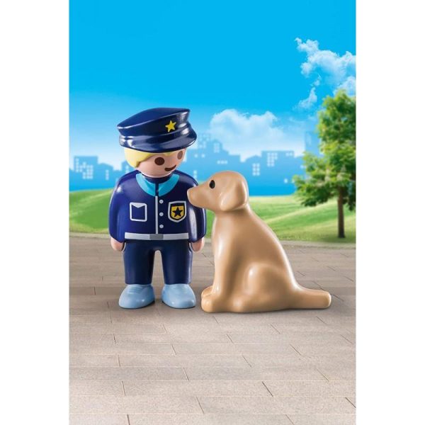 Playmobil 1.2.3 70408: Αστυνομικός με σκύλο