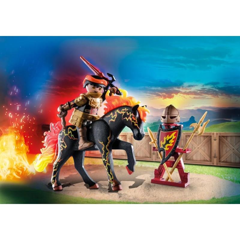 Playmobil Novelmore 71213: Burnham Raiders Ιππότης & Άλογο της φωτιάς