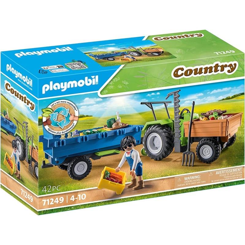 Playmobil Country 71249: Αγροτικό Τρακτέρ με καρότσα