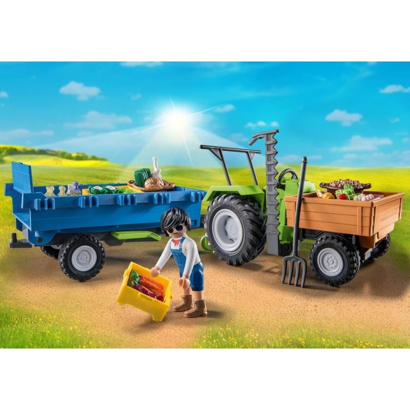 Playmobil Country 71249: Αγροτικό Τρακτέρ με καρότσα