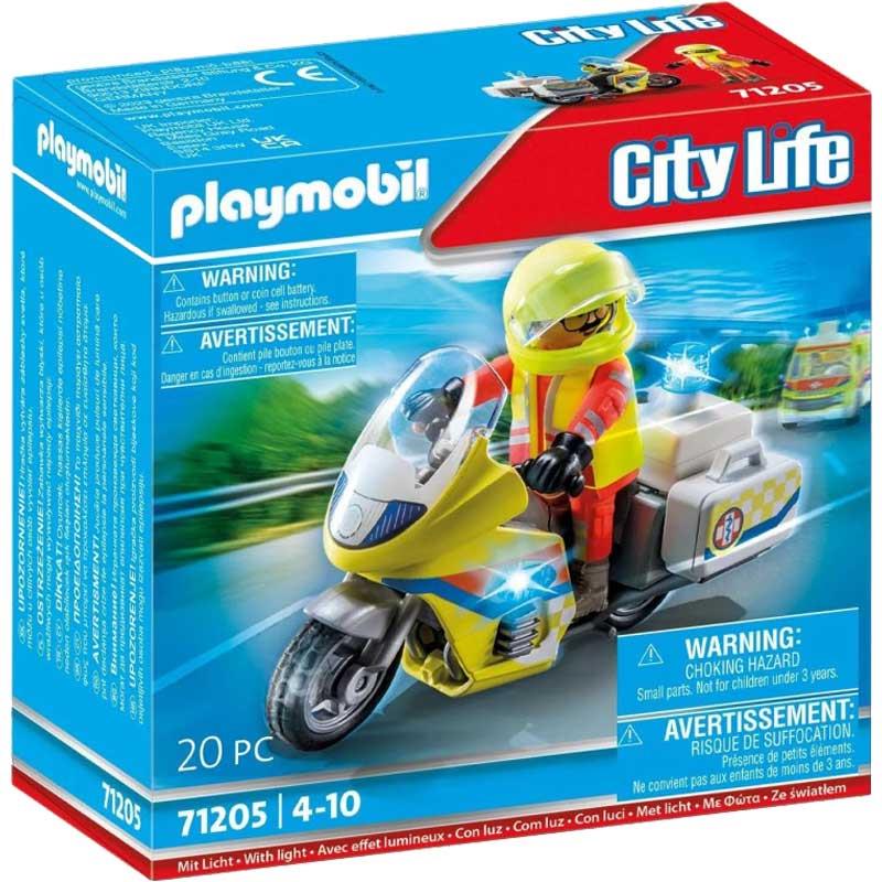 Playmobil City Life 71205: Διασώστης με Μοτοσυκλέτα