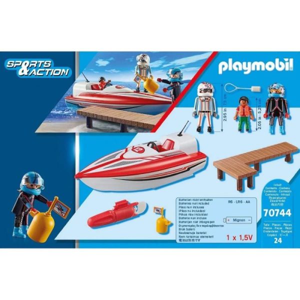 Playmobil Sports & Action 70744: Αγωνιστικό Ταχύπλοο Σκάφος
