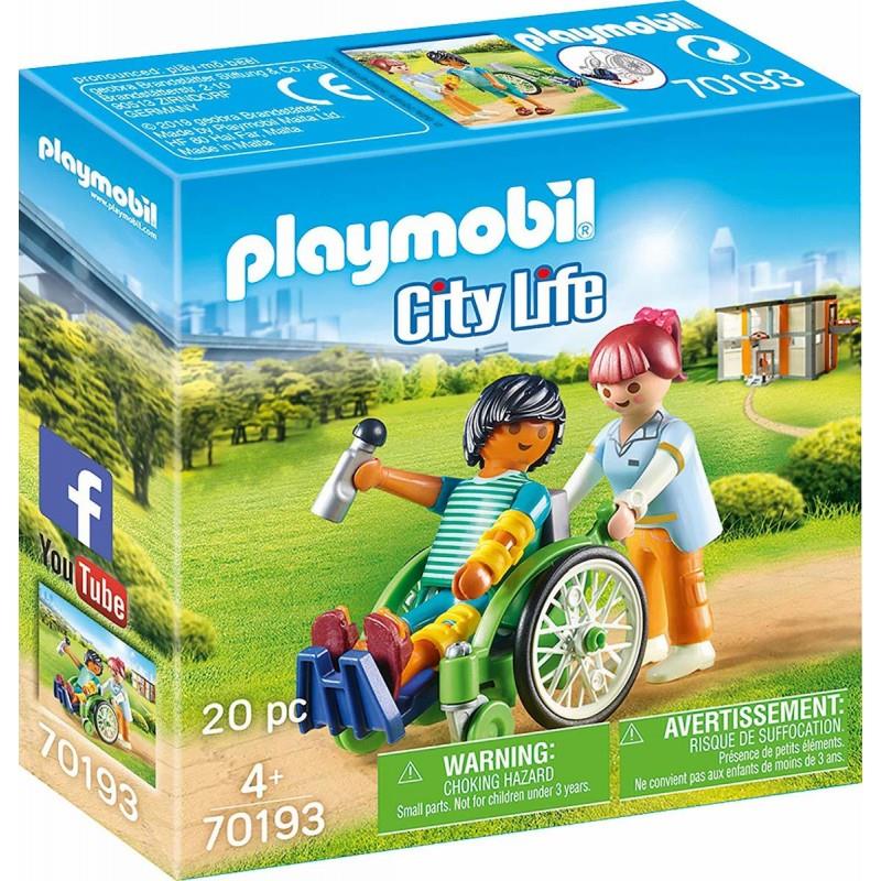 Playmobil City Life 70193: Ασθενής με Καροτσάκι