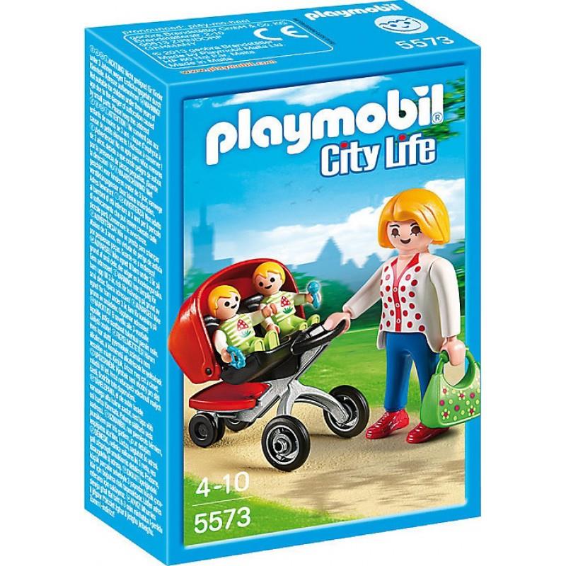 Playmobil City Life 5573: Μαμά με Δίδυμα
